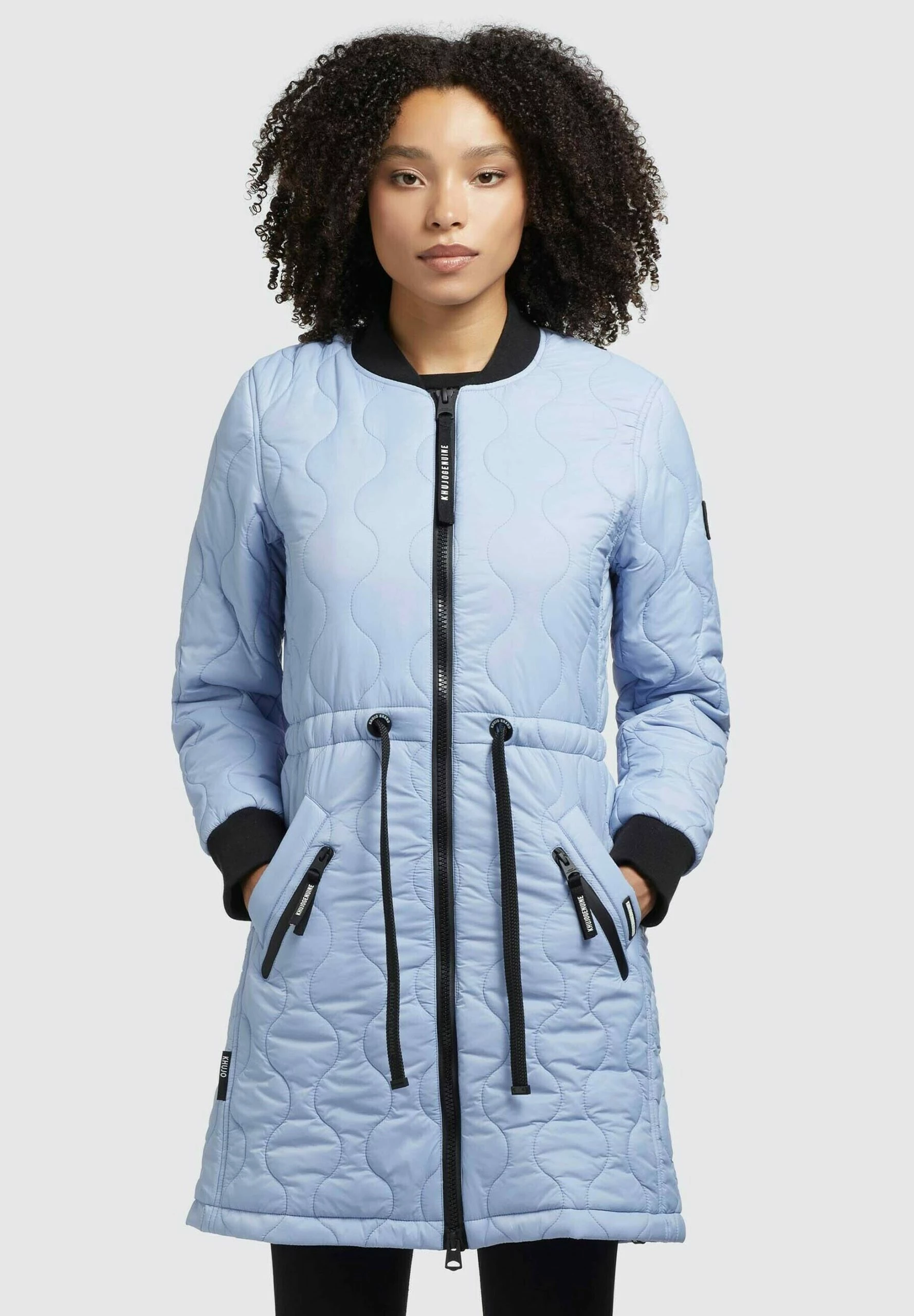 Khujo ISETT - Płaszcz Zimowy - Blau 1 Khujo ISETT - Płaszcz Zimowy - Blau