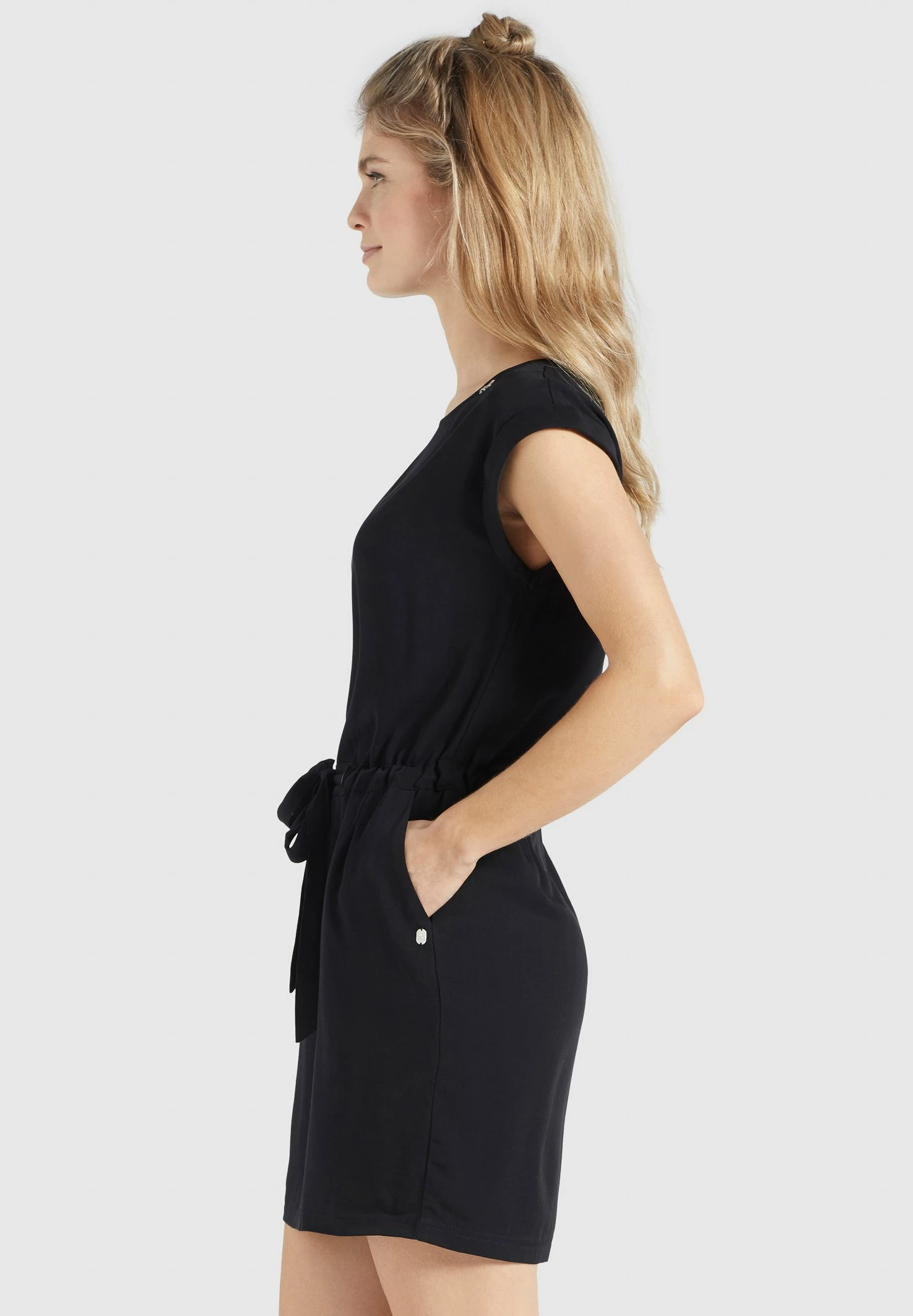 Khujo CANDIDE - Sukienka Etui - Schwarz 4 Khujo CANDIDE - Sukienka Etui - Schwarz - obrazek 4