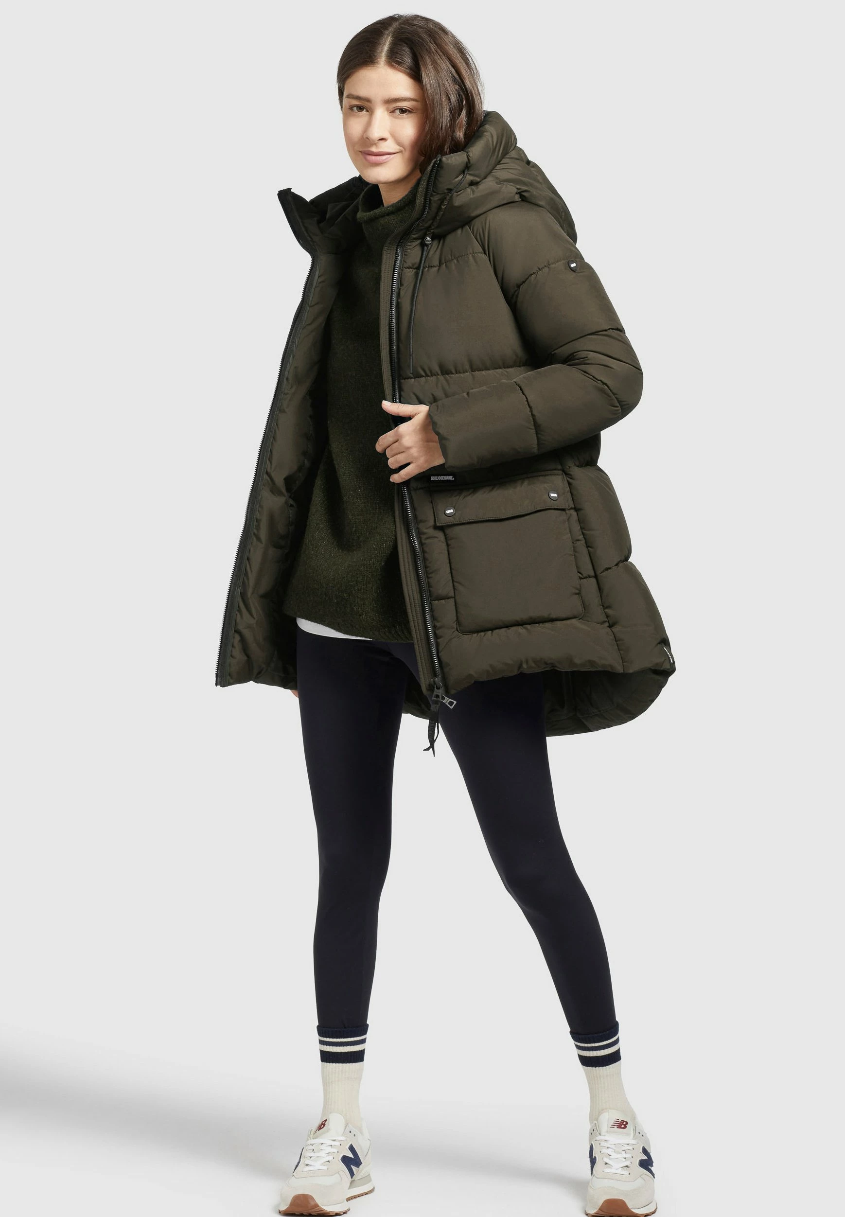 Khujo PHEOBE - Płaszcz Zimowy - Olivgrün 7 Khujo PHEOBE - Płaszcz Zimowy - Olivgrün - obrazek 7