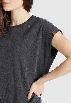 Khujo MARIKA - T-shirt Z Nadrukiem - Dunkelgrau Meliert -Khujo Sklep 0d9c9a0d4a6e4e1aacc56694575a6b59