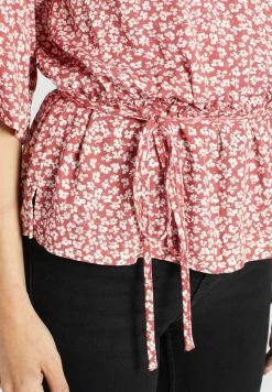 Khujo RINALDA - Bluzka - Rot Weiß Geblümt -Khujo Sklep 148fc692b58348d2a0431989ef76ecd0