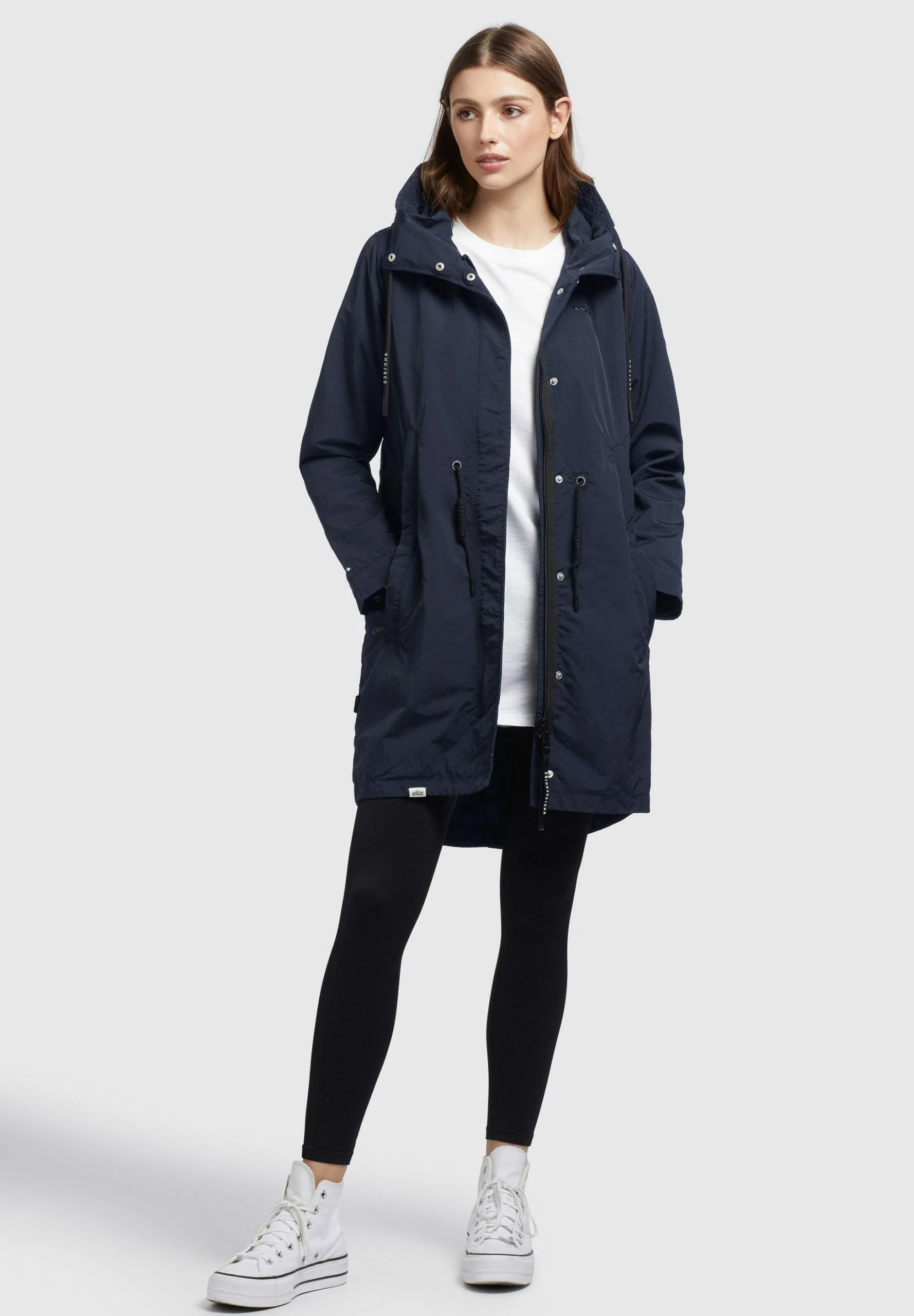 Khujo ADDA - Krótki Płaszcz - Dunkelblau 2 Khujo ADDA - Krótki Płaszcz - Dunkelblau - obrazek 2