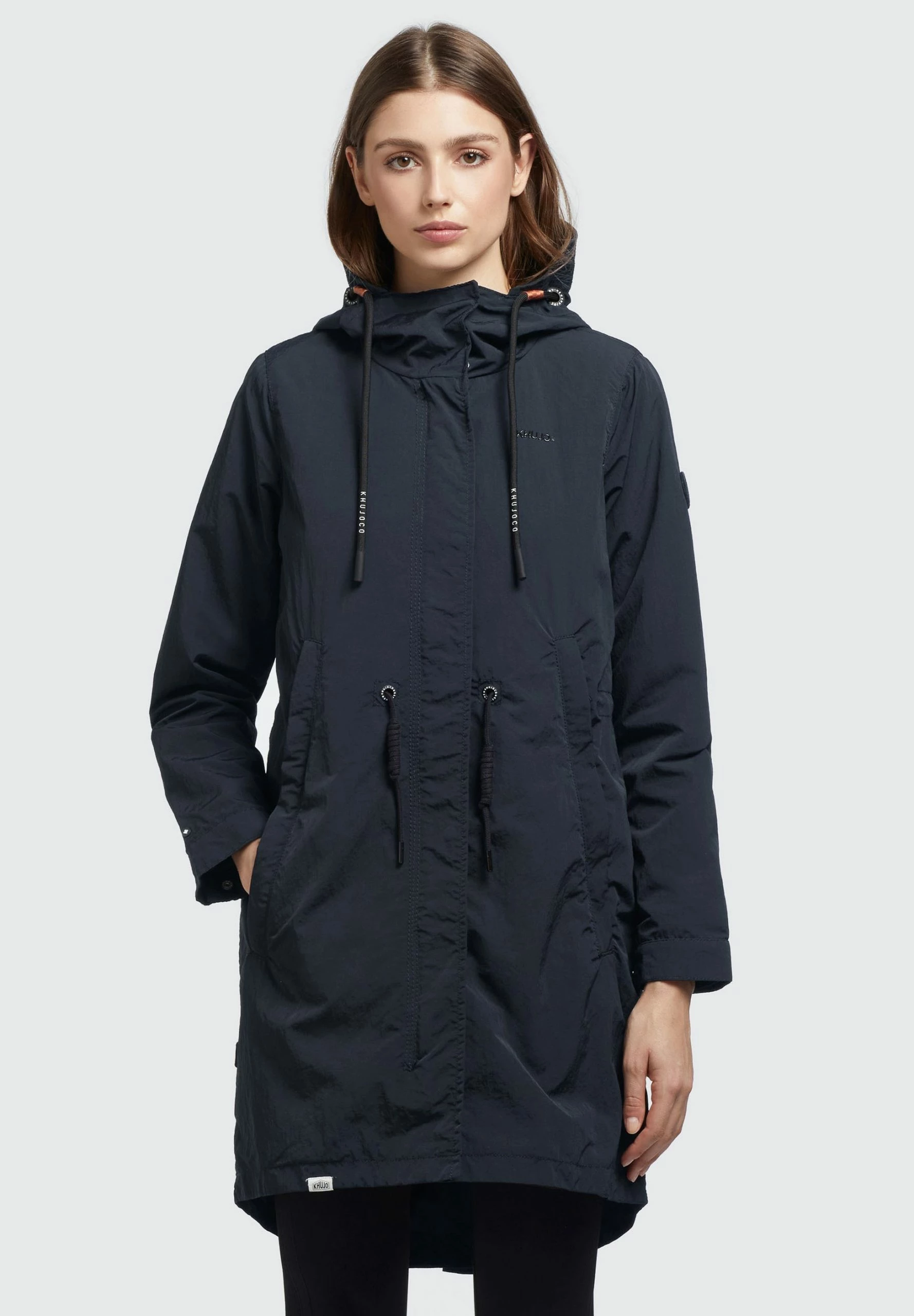 Khujo ADDA - Krótki Płaszcz - Dunkelgrau 1 Khujo ADDA - Krótki Płaszcz - Dunkelgrau