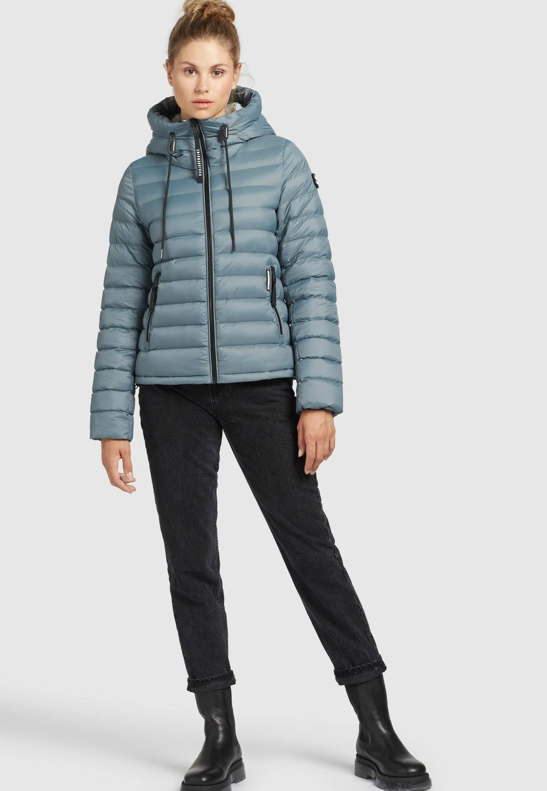 Khujo LOVINA2 SHINE - Kurtka Zimowa - Blaugrau 2 Khujo LOVINA2 SHINE - Kurtka Zimowa - Blaugrau - obrazek 2