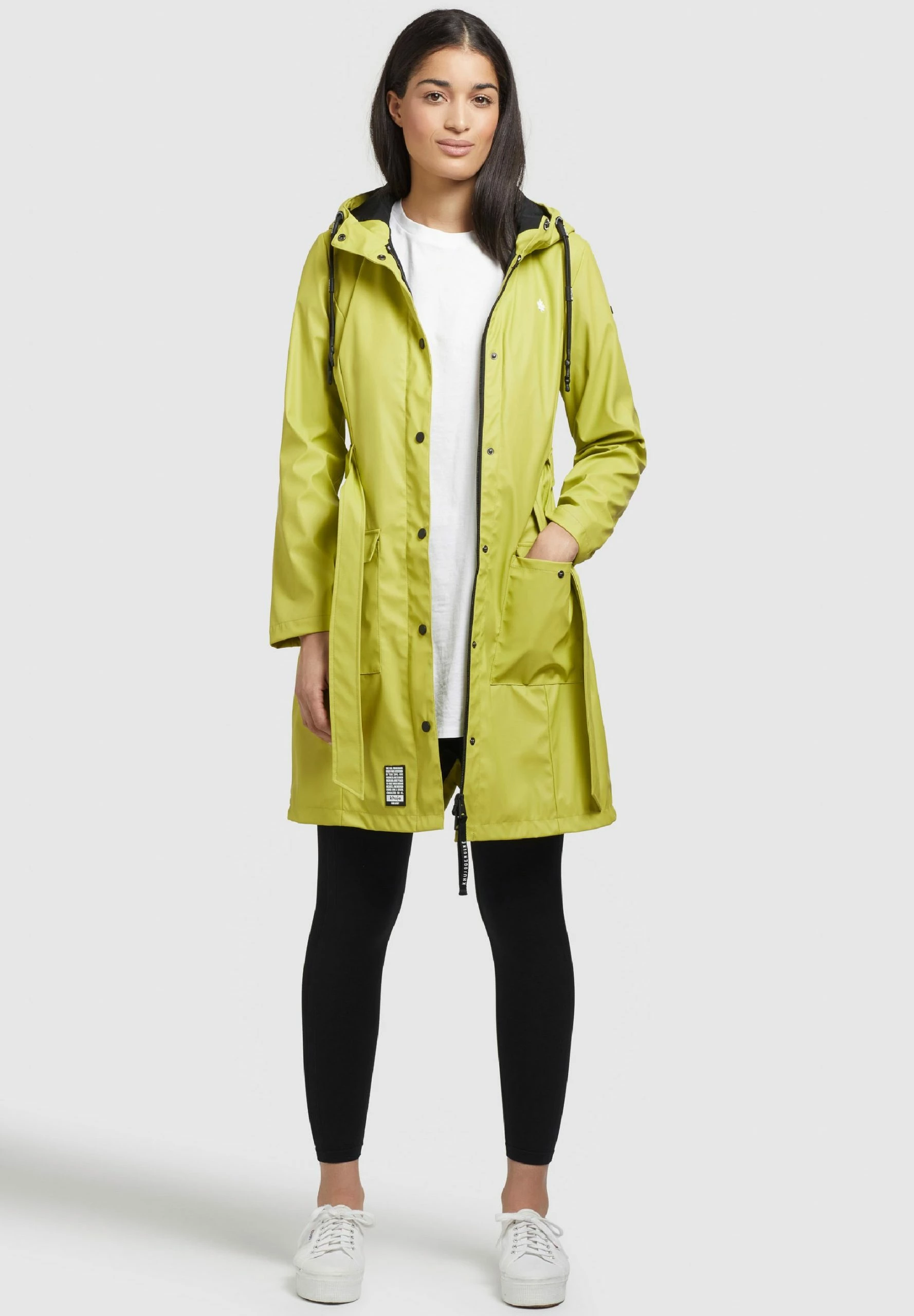 Khujo GLENNA - Kurtka Przeciwdeszczowa - Giftgrün 2 Khujo GLENNA - Kurtka Przeciwdeszczowa - Giftgrün - obrazek 2