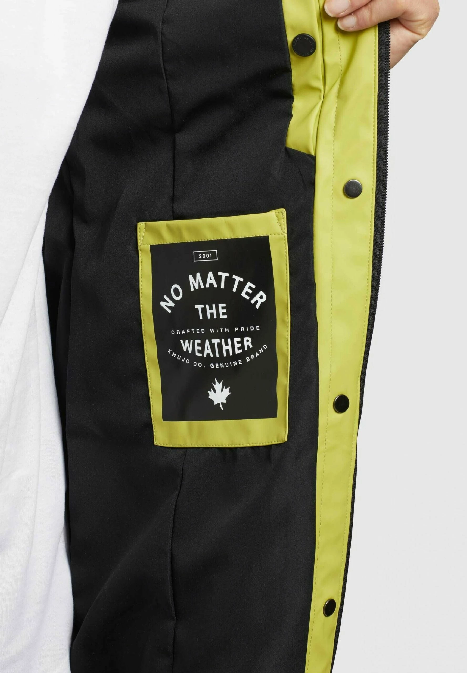 Khujo GLENNA - Kurtka Przeciwdeszczowa - Giftgrün 5 Khujo GLENNA - Kurtka Przeciwdeszczowa - Giftgrün - obrazek 5