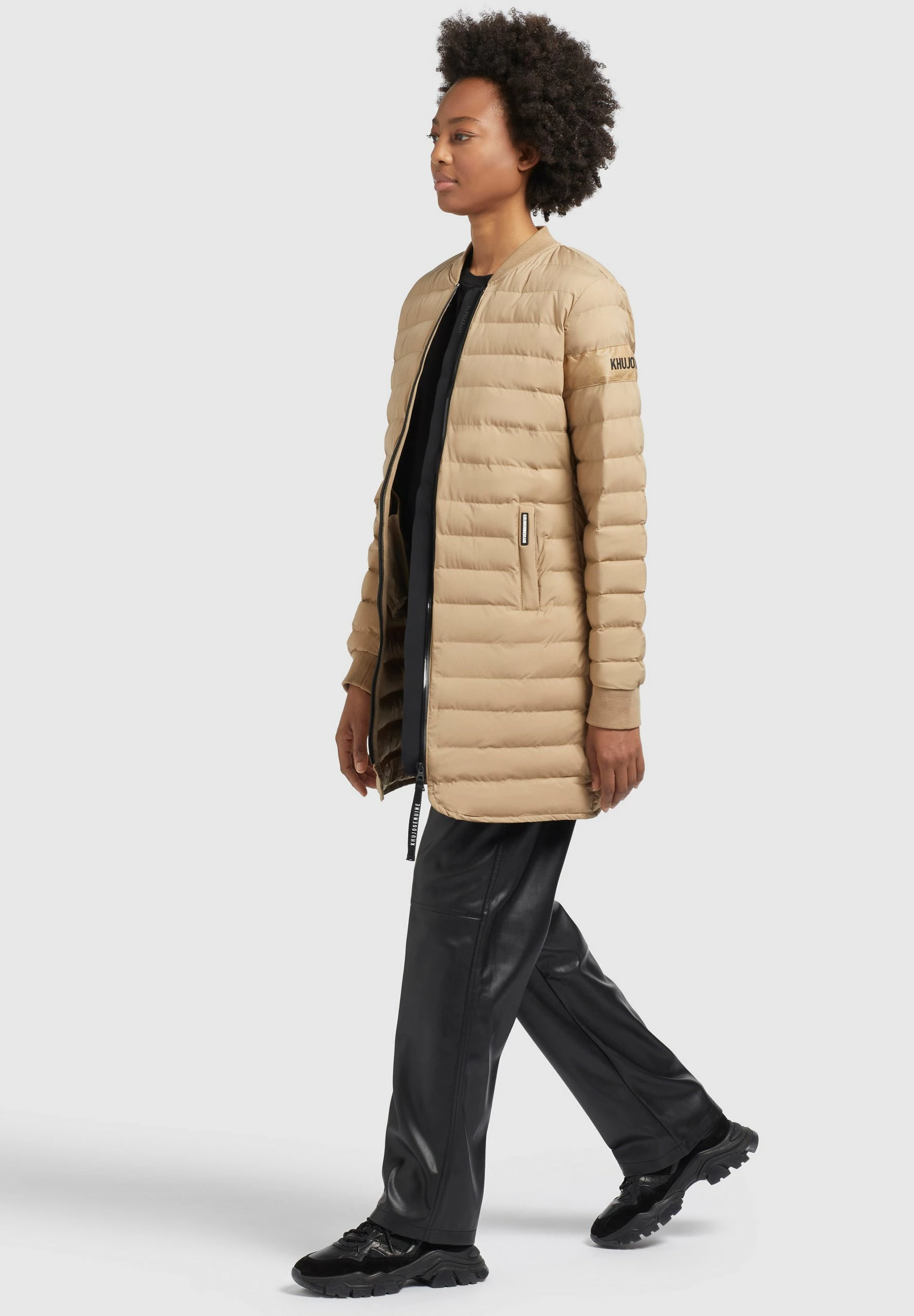 Khujo GRETA MATT - Płaszcz Zimowy - Beige 5 Khujo GRETA MATT - Płaszcz Zimowy - Beige - obrazek 5