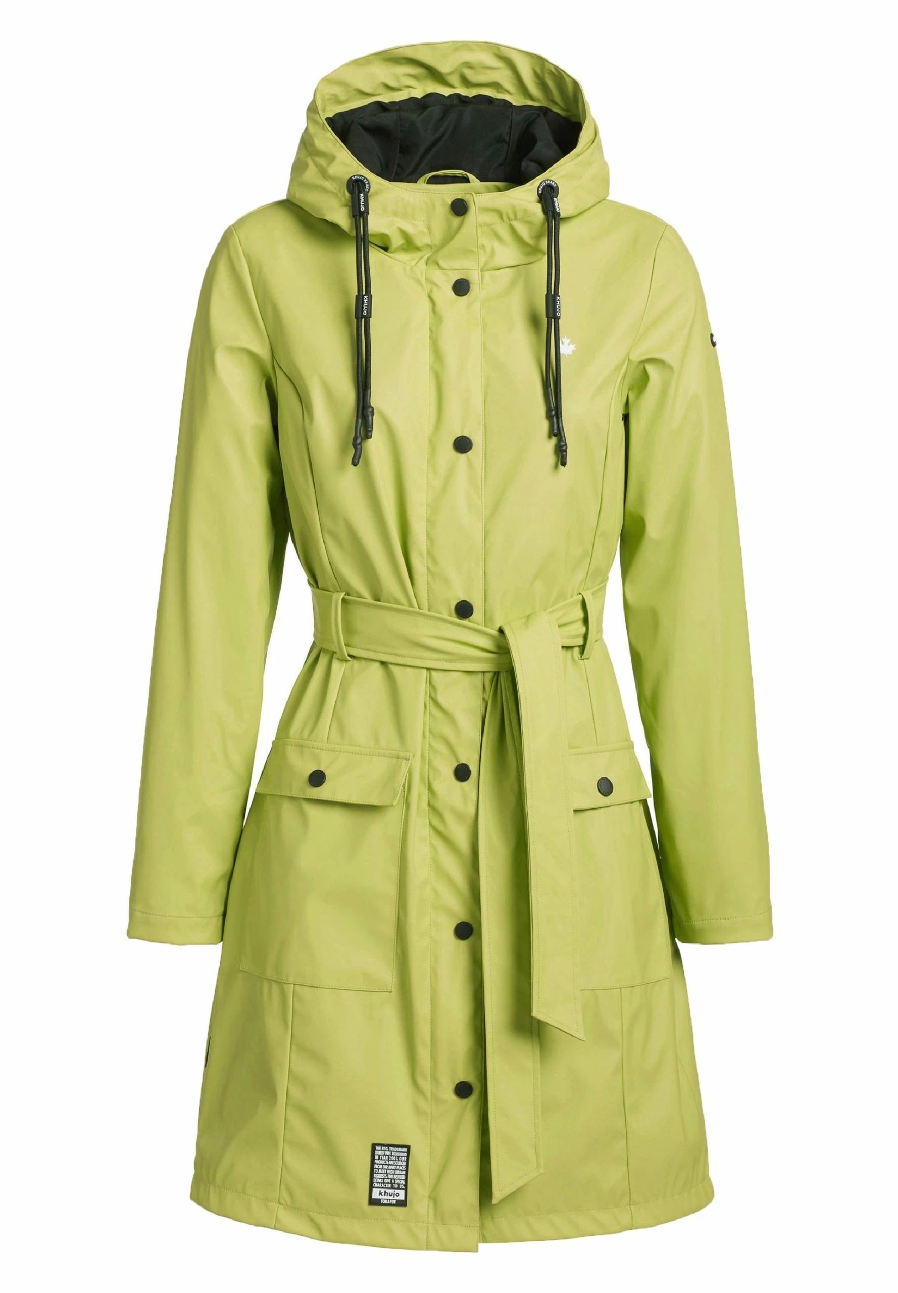 Khujo GLENNA - Kurtka Przeciwdeszczowa - Giftgrün 6 Khujo GLENNA - Kurtka Przeciwdeszczowa - Giftgrün - obrazek 6