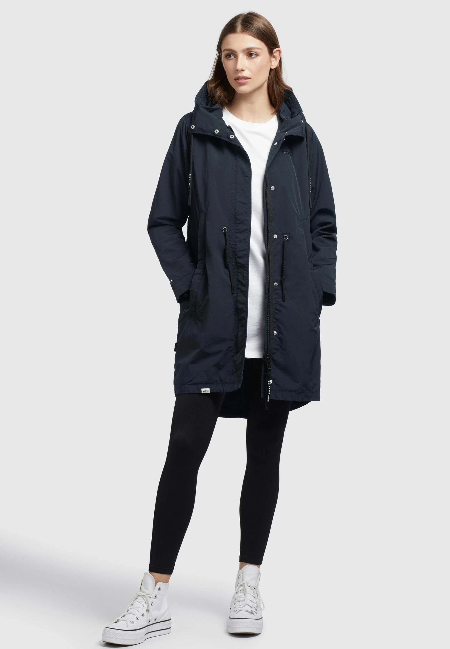 Khujo ADDA - Krótki Płaszcz - Dunkelgrau 2 Khujo ADDA - Krótki Płaszcz - Dunkelgrau - obrazek 2