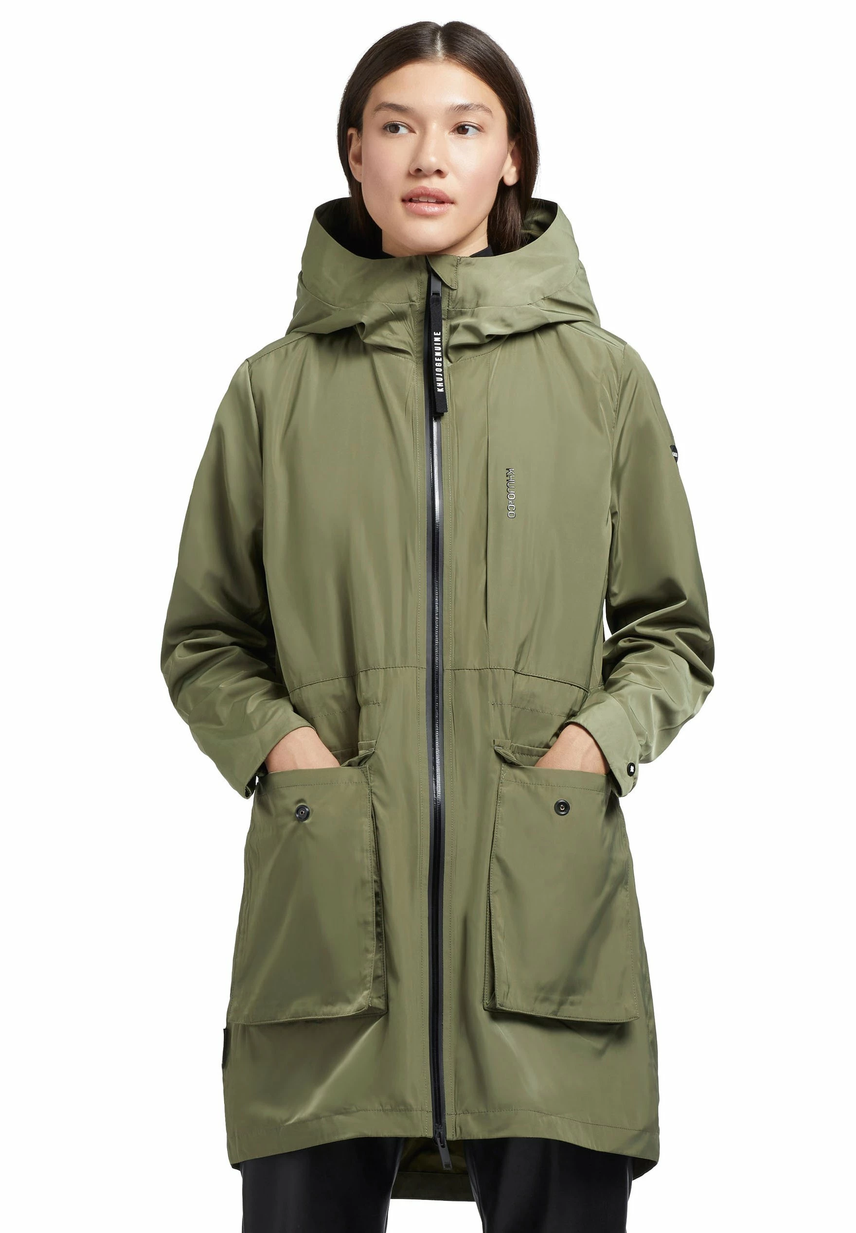 Khujo Mantel GING - Krótki Płaszcz - Olivgrün 8 Khujo Mantel GING - Krótki Płaszcz - Olivgrün - obrazek 8