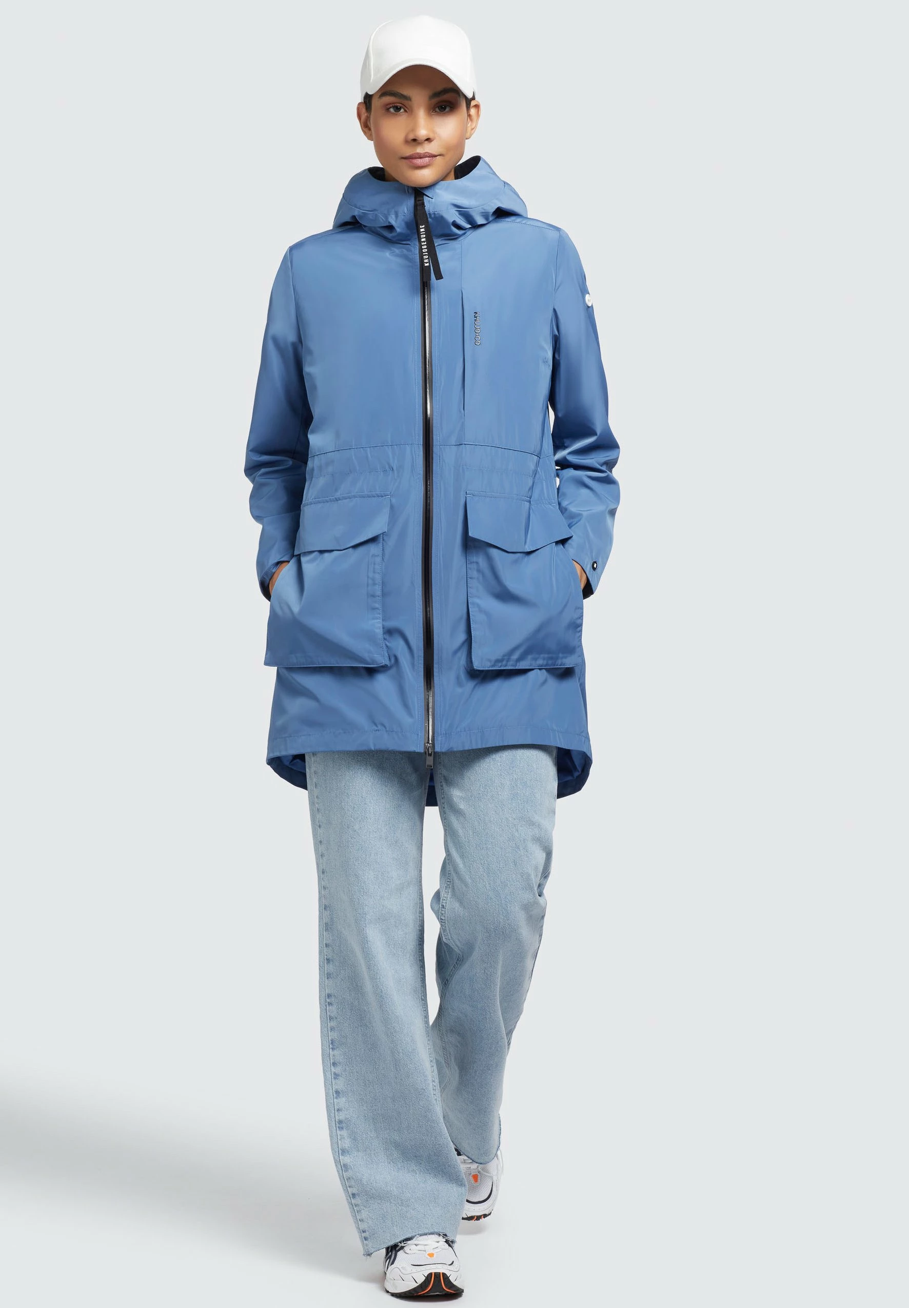 Khujo Mantel GING - Krótki Płaszcz - Blau 2 Khujo Mantel GING - Krótki Płaszcz - Blau - obrazek 2