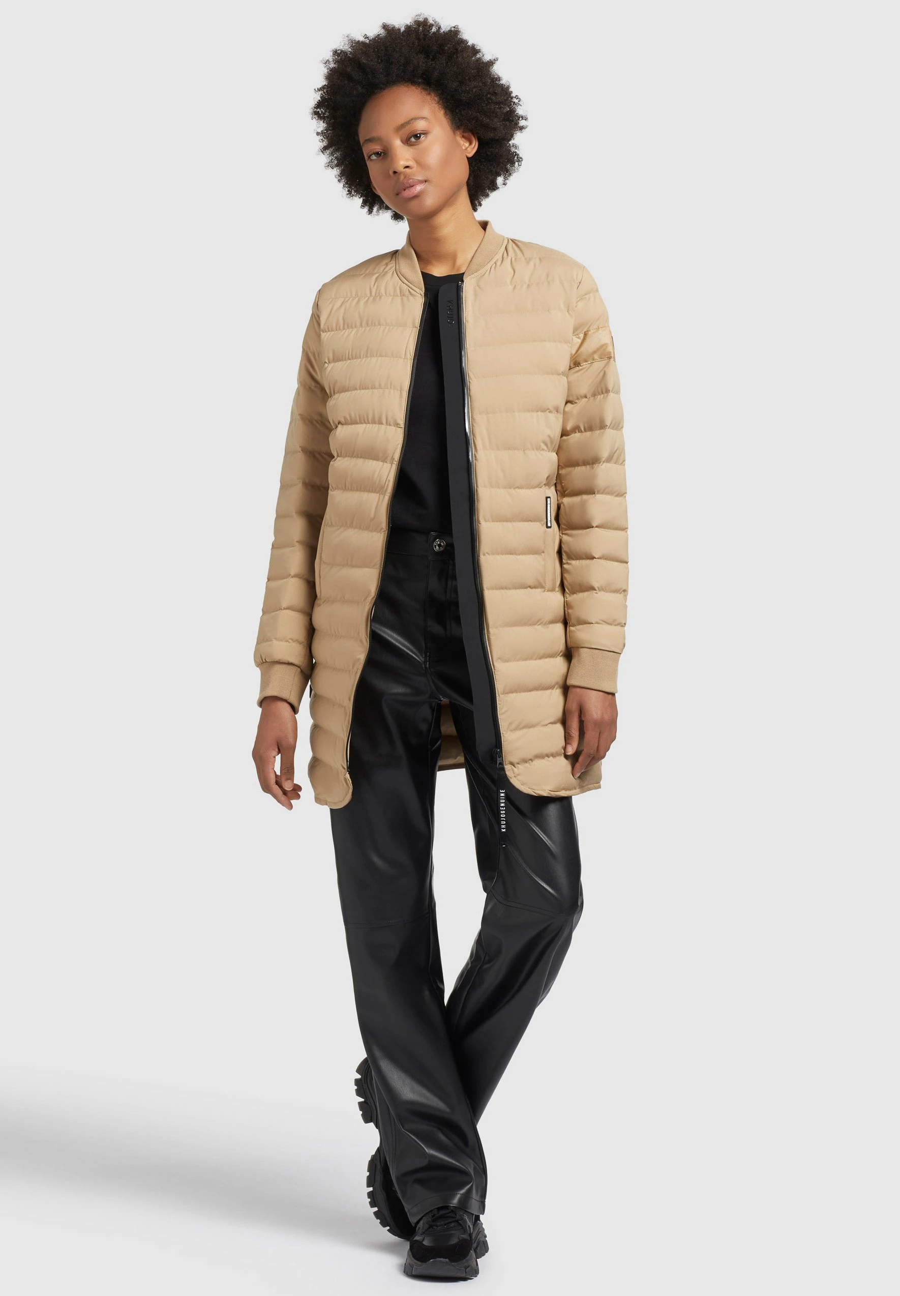 Khujo GRETA MATT - Płaszcz Zimowy - Beige 2 Khujo GRETA MATT - Płaszcz Zimowy - Beige - obrazek 2