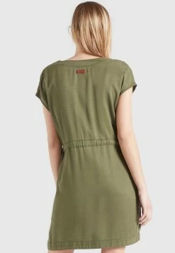 Khujo ANNELI - Sukienka Jeansowa - Khaki Gewaschen -Khujo Sklep 5deb8955c5b1467fa679622f2aba8a75