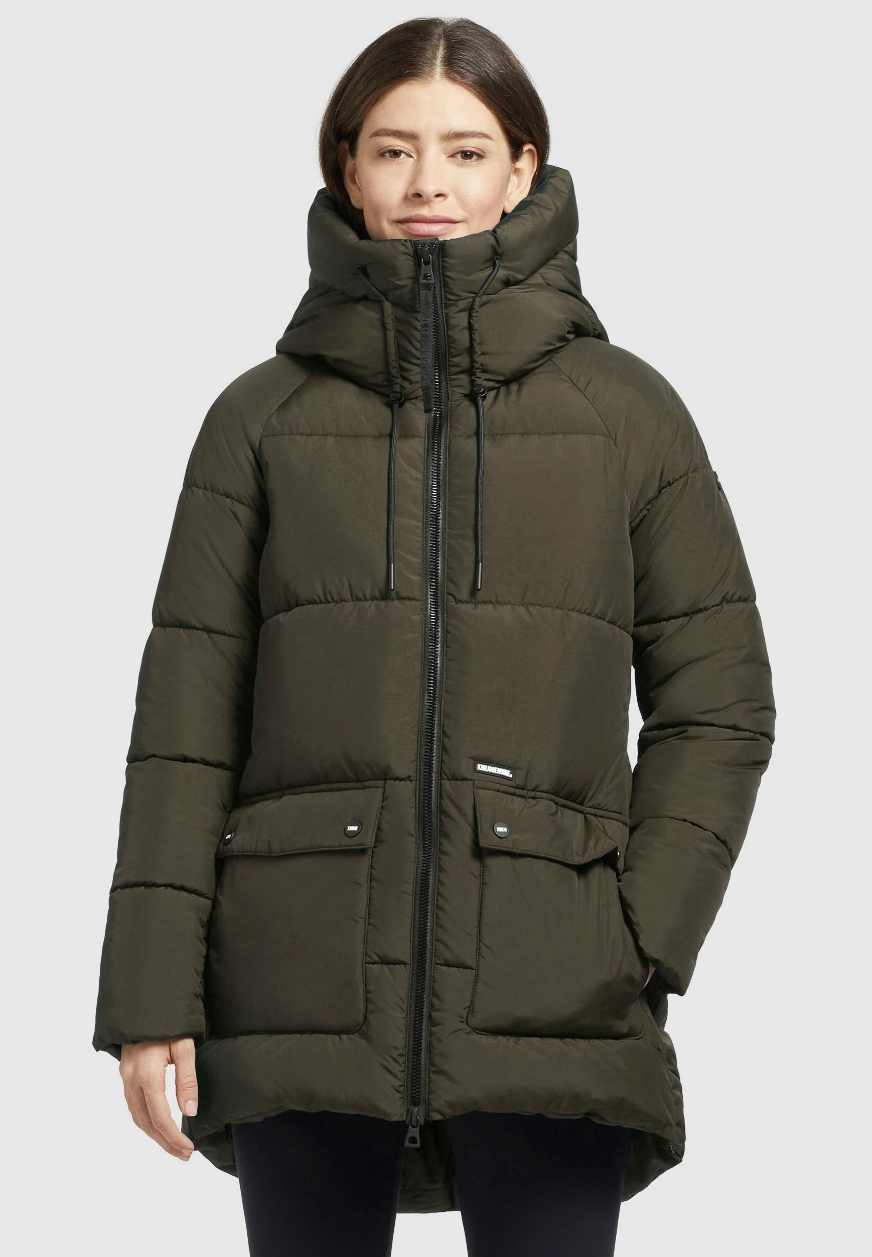 Khujo PHEOBE - Płaszcz Zimowy - Olivgrün 1 Khujo PHEOBE - Płaszcz Zimowy - Olivgrün