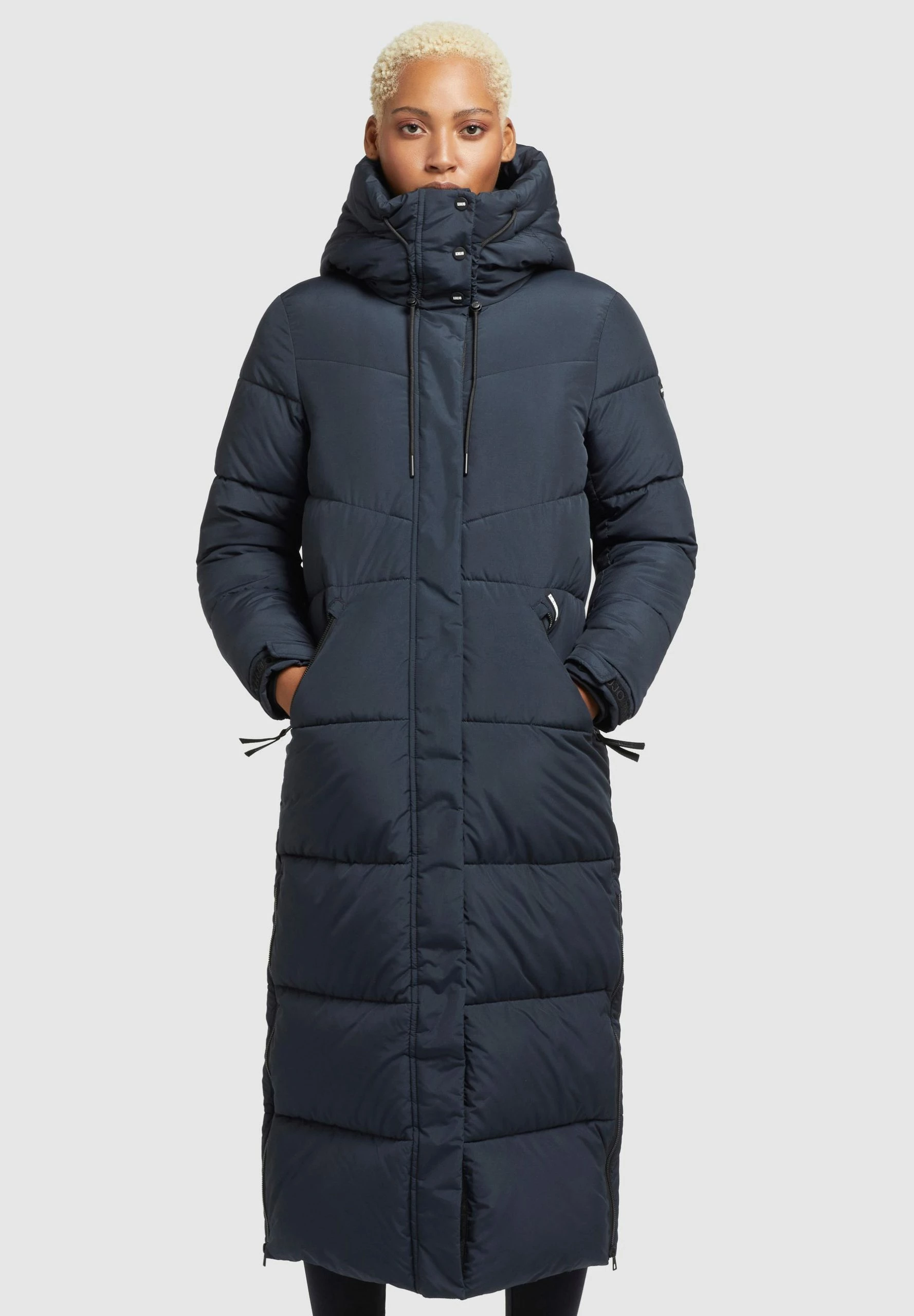 Khujo SHIMANTA2 - Płaszcz Zimowy - Schwarzblau 1 Khujo SHIMANTA2 - Płaszcz Zimowy - Schwarzblau