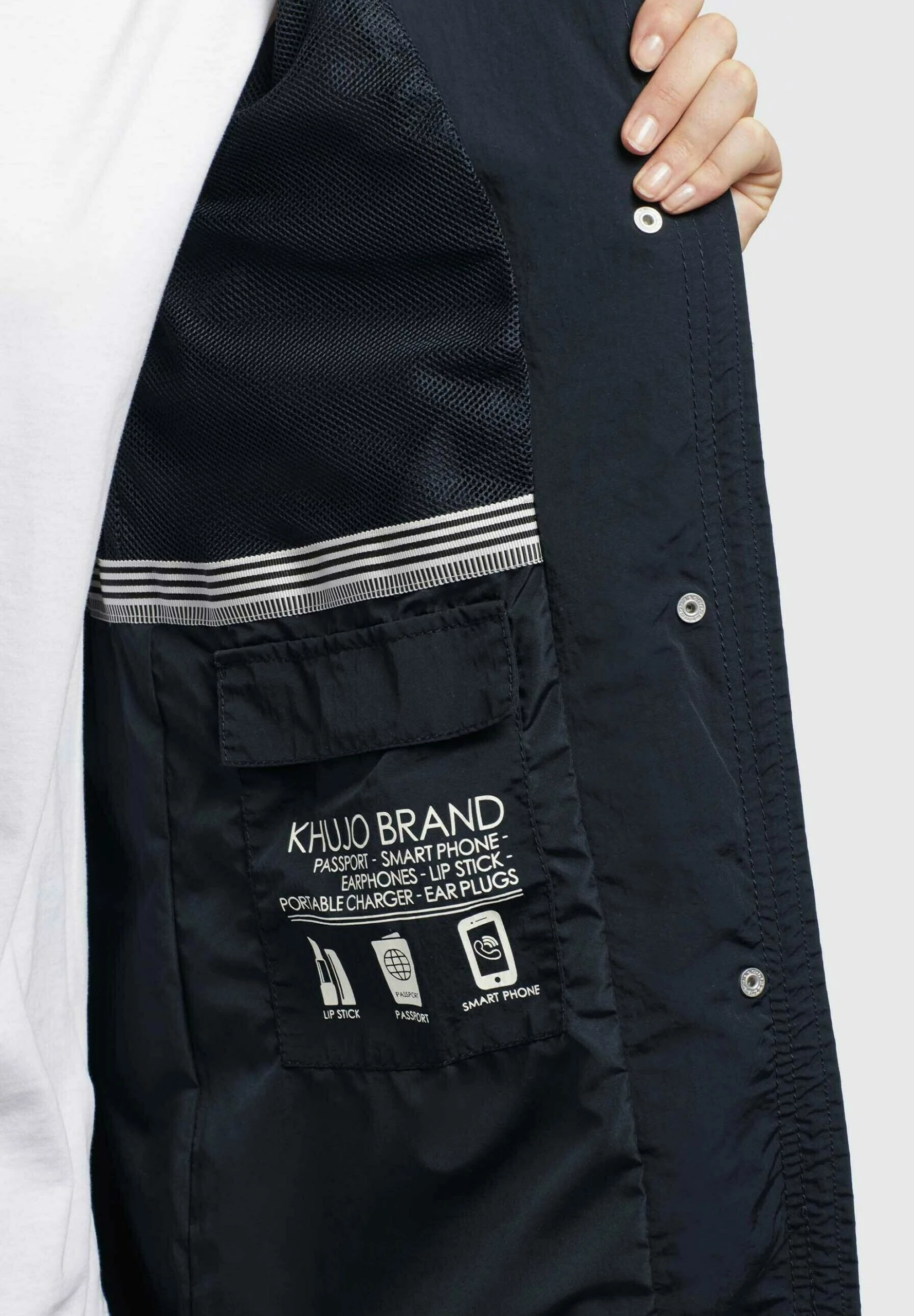 Khujo ADDA - Krótki Płaszcz - Dunkelgrau 6 Khujo ADDA - Krótki Płaszcz - Dunkelgrau - obrazek 6