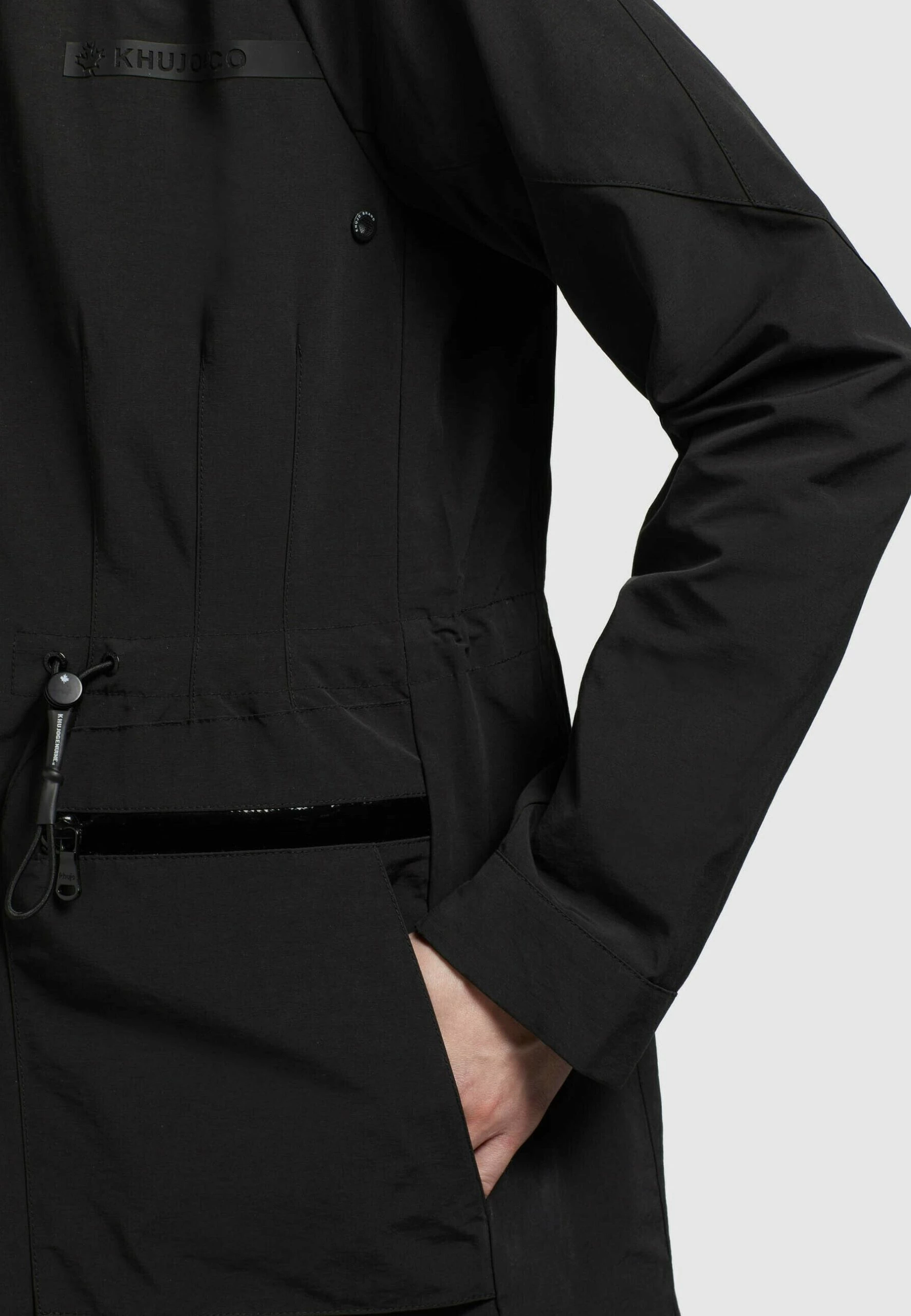 Khujo LEVANE - Kurtka Przeciwdeszczowa - Schwarz 6 Khujo LEVANE - Kurtka Przeciwdeszczowa - Schwarz - obrazek 6