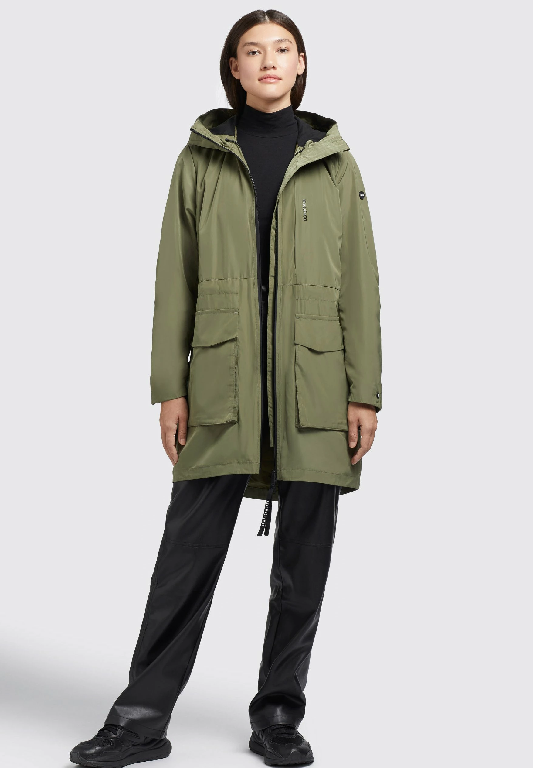 Khujo Mantel GING - Krótki Płaszcz - Olivgrün 2 Khujo Mantel GING - Krótki Płaszcz - Olivgrün - obrazek 2