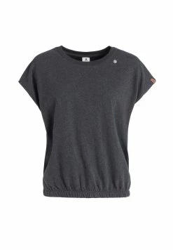 Khujo MARIKA - T-shirt Z Nadrukiem - Dunkelgrau Meliert -Khujo Sklep 7e991cc1781c49caaade005437d5b242