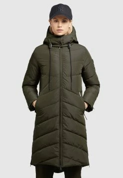 Khujo HUBA - Płaszcz Zimowy - Dunkelgrün