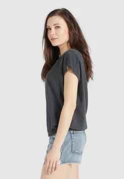 Khujo MARIKA - T-shirt Z Nadrukiem - Dunkelgrau Meliert -Khujo Sklep 937200f91ba947fe9a0aa7d3a96ca34a