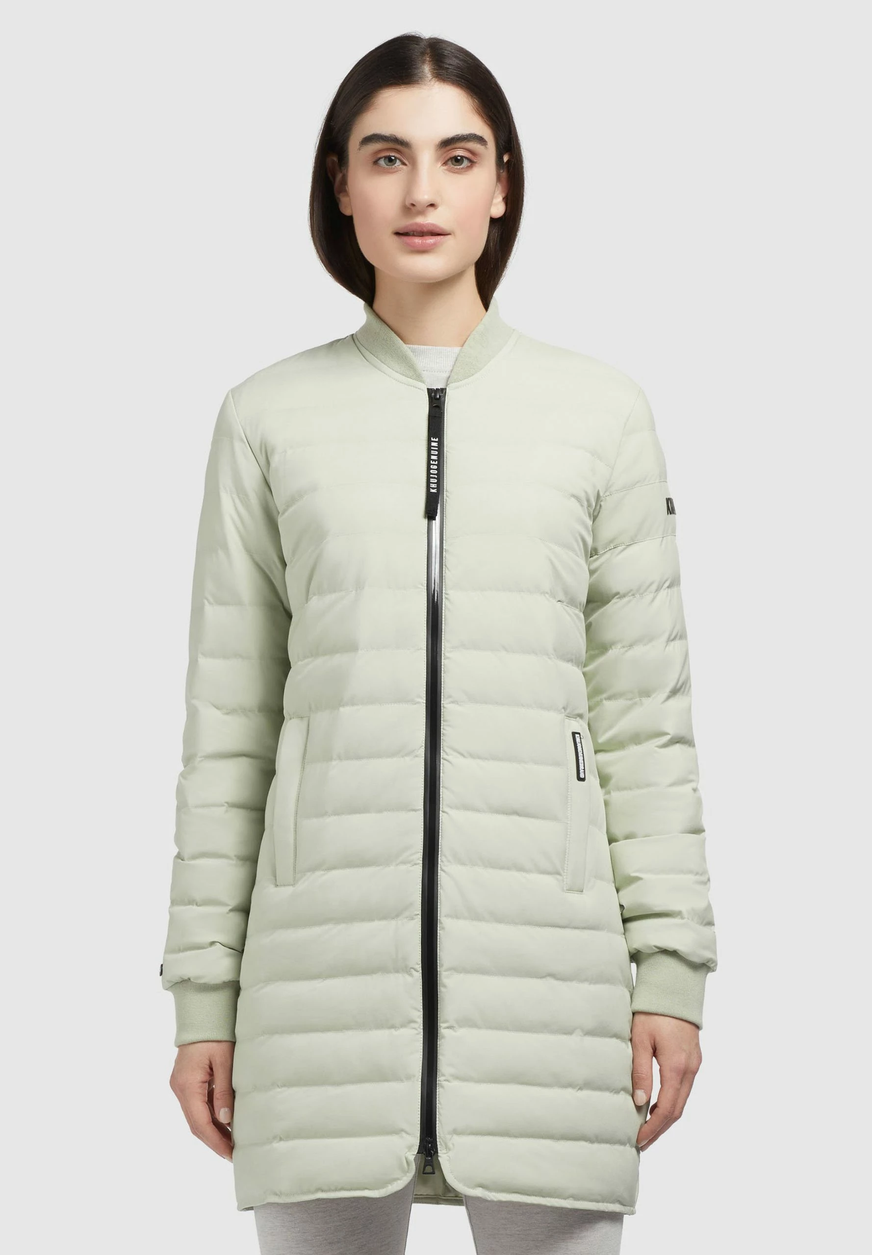 Khujo GRETA MATT - Płaszcz Zimowy - Blassgrün 1 Khujo GRETA MATT - Płaszcz Zimowy - Blassgrün