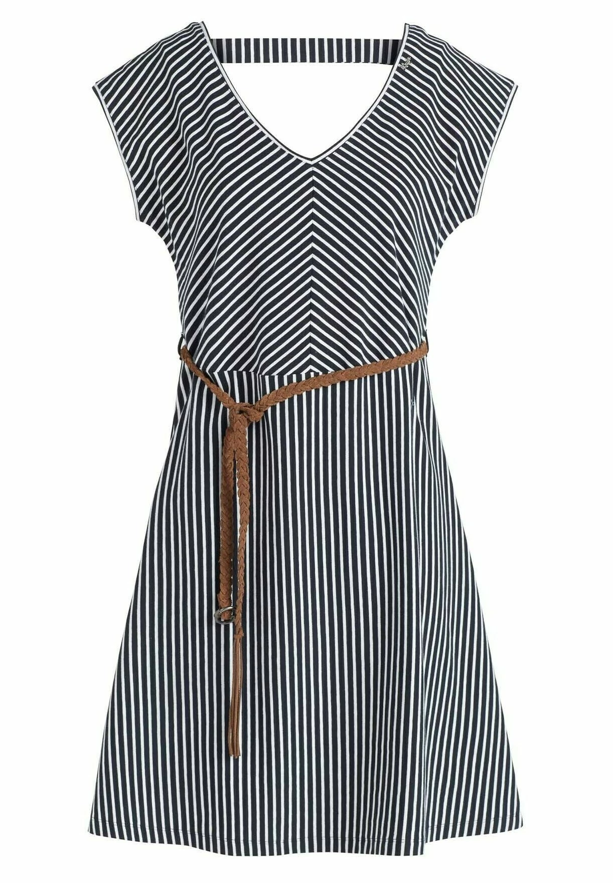Khujo LEIFA - Sukienka Letnia - Dunkelblau-weiß Gestreift 9 Khujo LEIFA - Sukienka Letnia - Dunkelblau-weiß Gestreift - obrazek 9