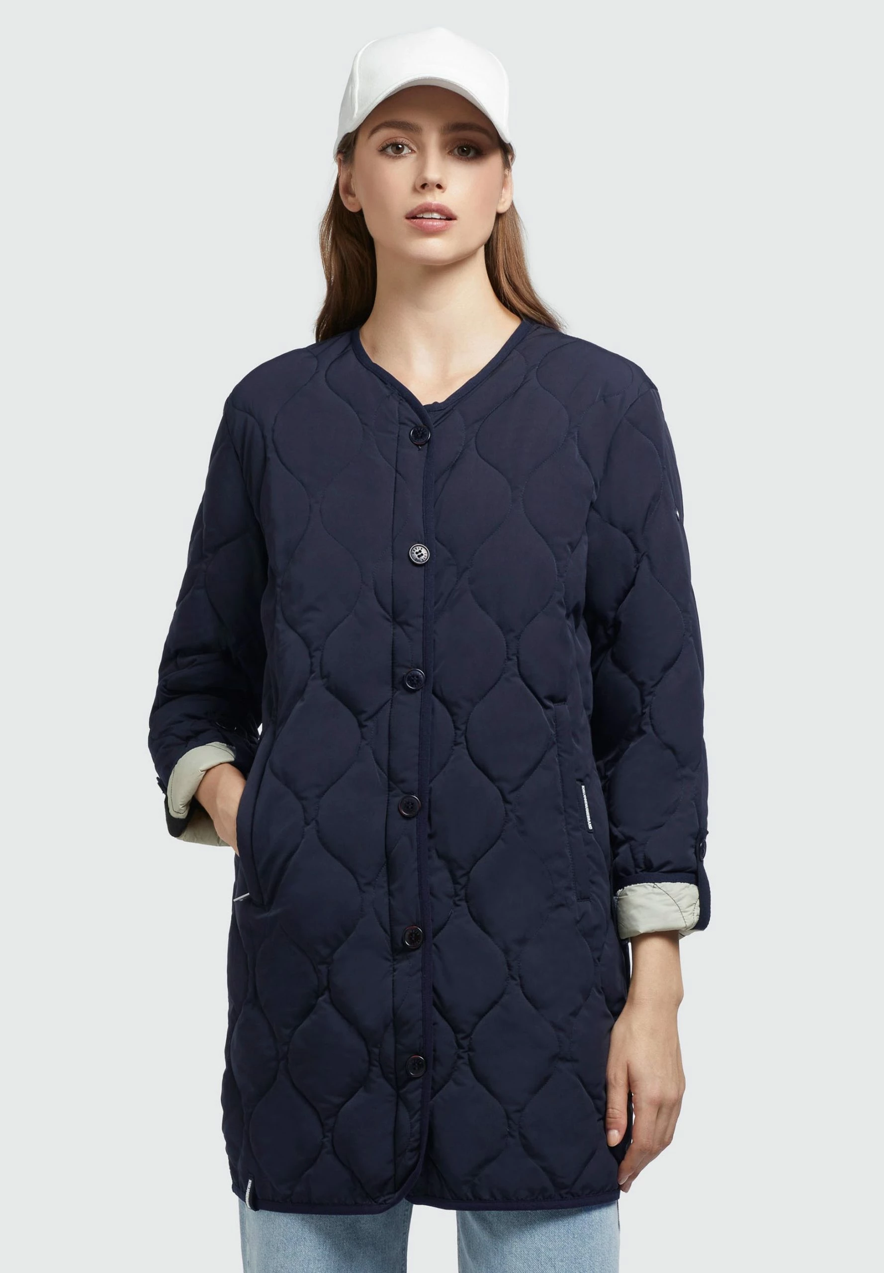 Khujo SIRA - Płaszcz Zimowy - Dunkelblau 1 Khujo SIRA - Płaszcz Zimowy - Dunkelblau