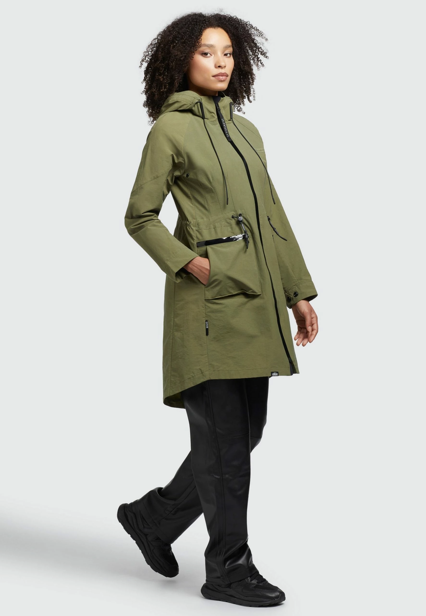 Khujo LEVANE - Kurtka Przeciwdeszczowa - Olivgrün 8 Khujo LEVANE - Kurtka Przeciwdeszczowa - Olivgrün - obrazek 8