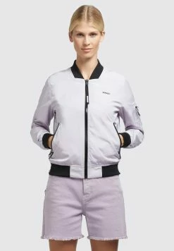 Khujo STENCE2 - Kurtka Bomber - Flieder Hell