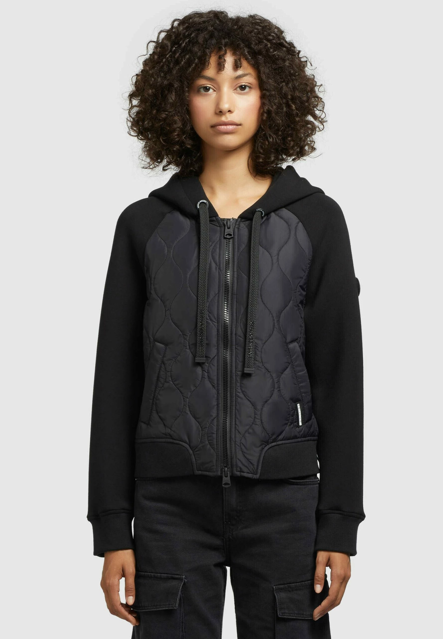 Khujo MAREN - Kurtka Przejściowa - Schwarz 1 Khujo MAREN - Kurtka Przejściowa - Schwarz