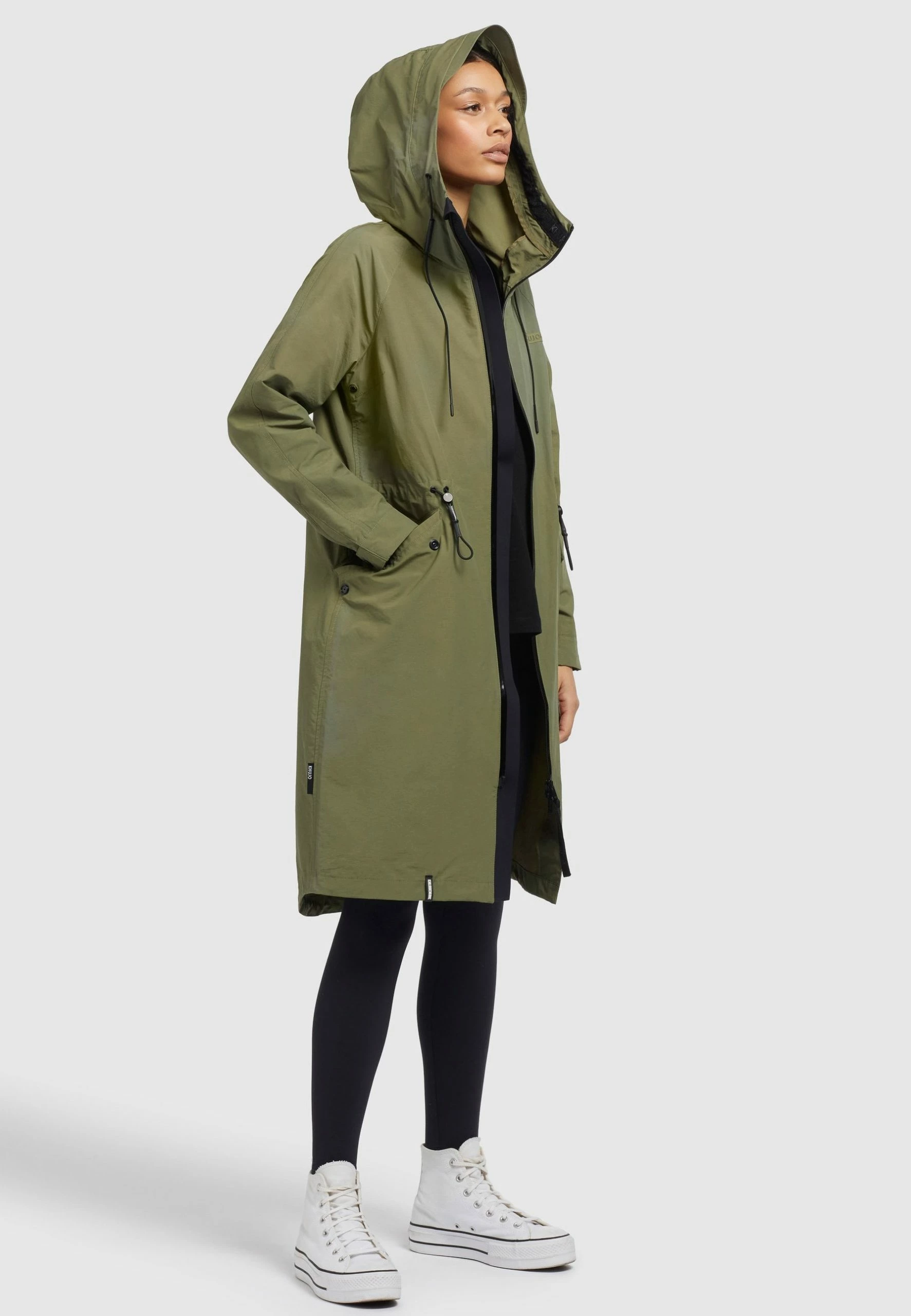 Khujo MARNIA - Kurtka Przeciwdeszczowa - Olivgrün 7 Khujo MARNIA - Kurtka Przeciwdeszczowa - Olivgrün - obrazek 7