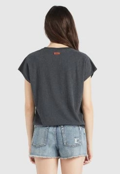 Khujo MARIKA - T-shirt Z Nadrukiem - Dunkelgrau Meliert -Khujo Sklep be05626d027c48ffb23592271db3fb41