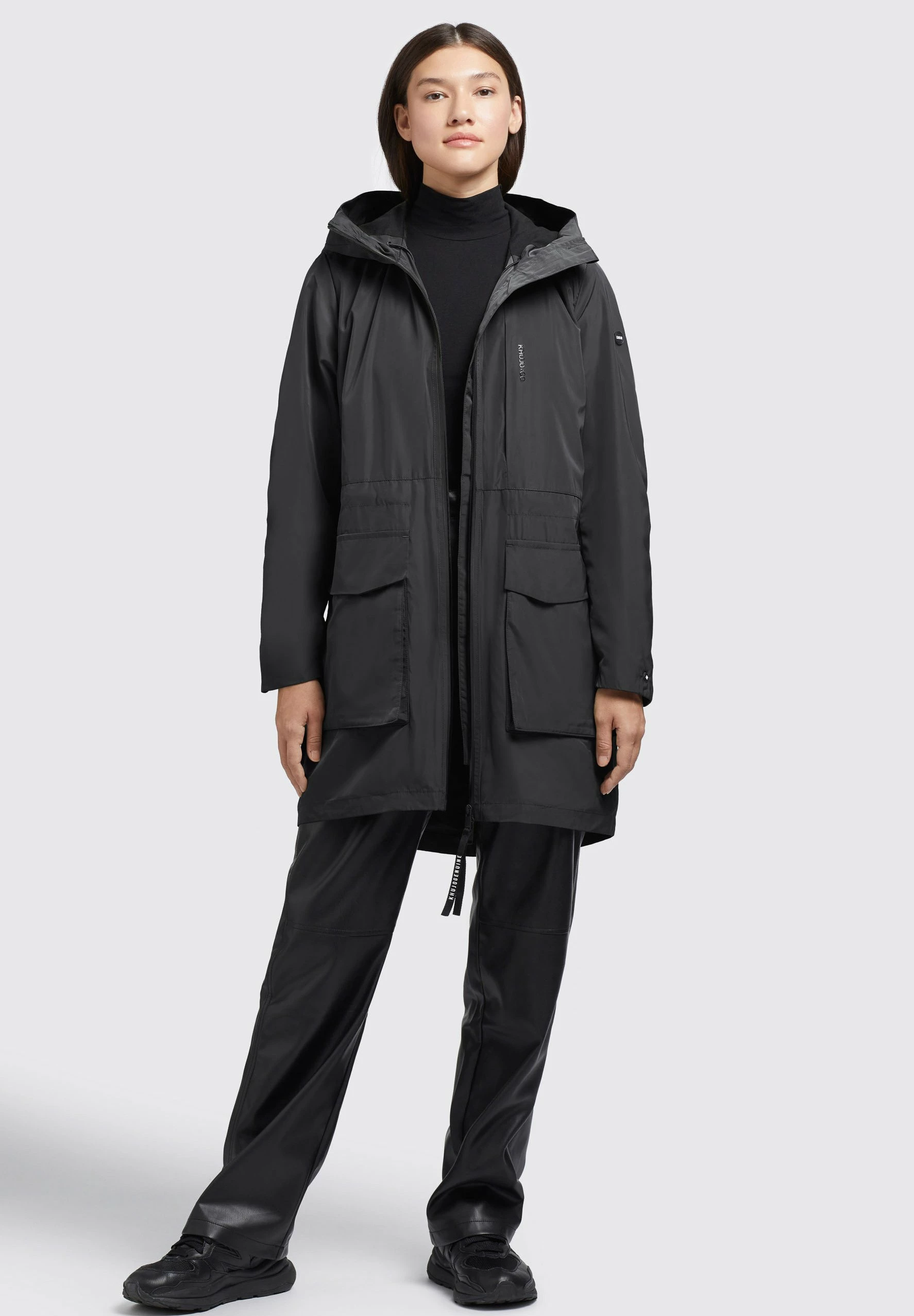 Khujo Mantel GING - Krótki Płaszcz - Schwarz 2 Khujo Mantel GING - Krótki Płaszcz - Schwarz - obrazek 2