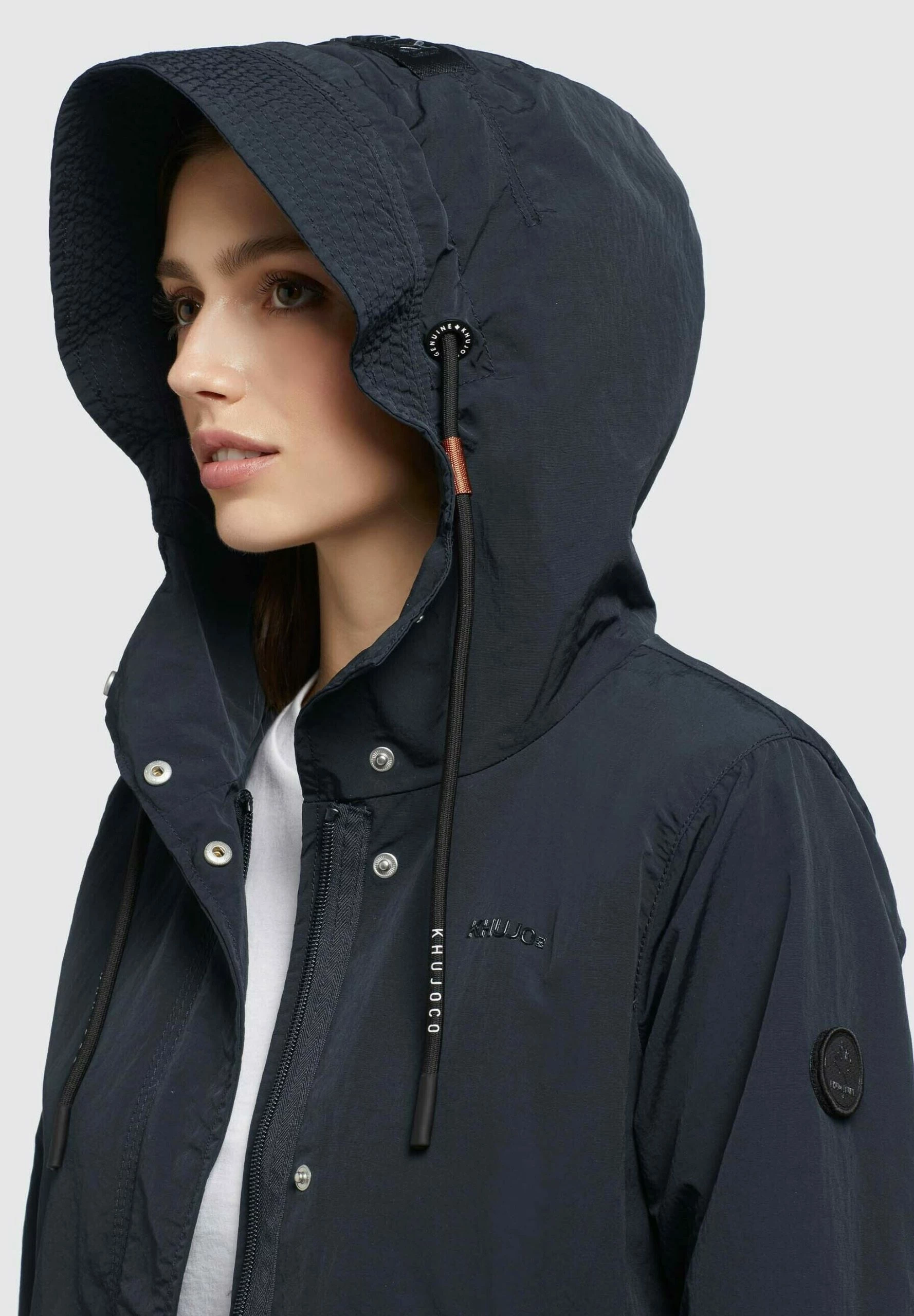 Khujo ADDA - Krótki Płaszcz - Dunkelgrau 5 Khujo ADDA - Krótki Płaszcz - Dunkelgrau - obrazek 5