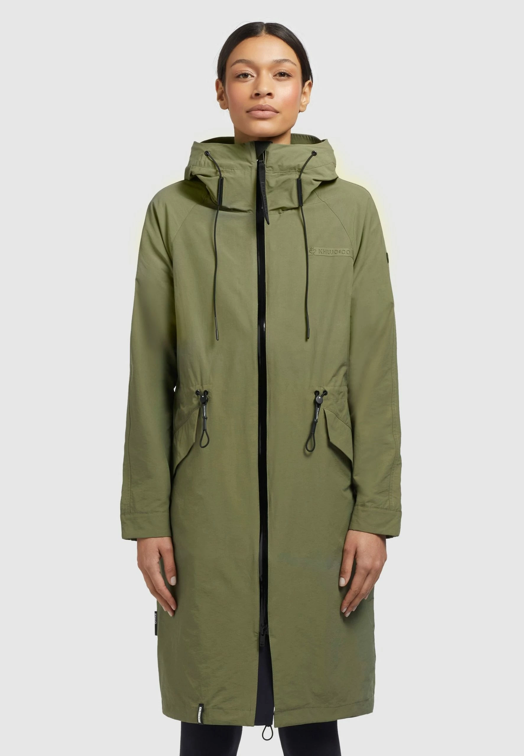 Khujo MARNIA - Kurtka Przeciwdeszczowa - Olivgrün 1 Khujo MARNIA - Kurtka Przeciwdeszczowa - Olivgrün