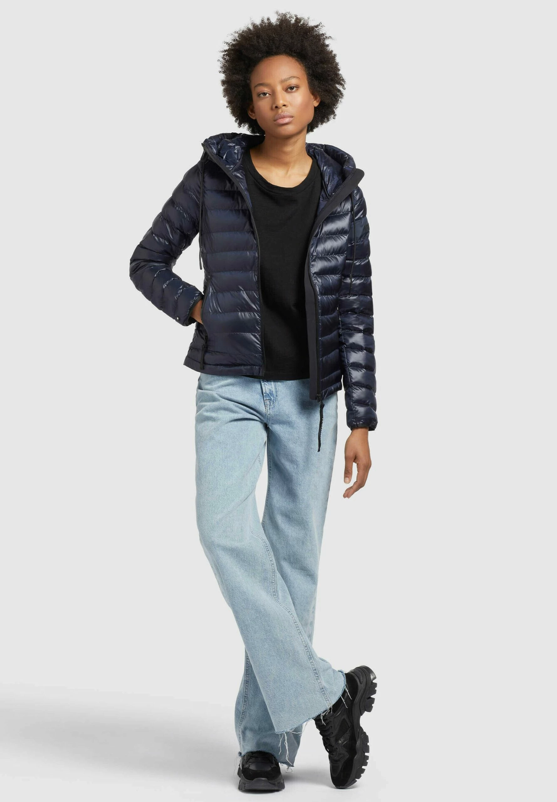 Khujo LOVINA4 SHINY - Kurtka Zimowa - Dunkelblau 2 Khujo LOVINA4 SHINY - Kurtka Zimowa - Dunkelblau - obrazek 2