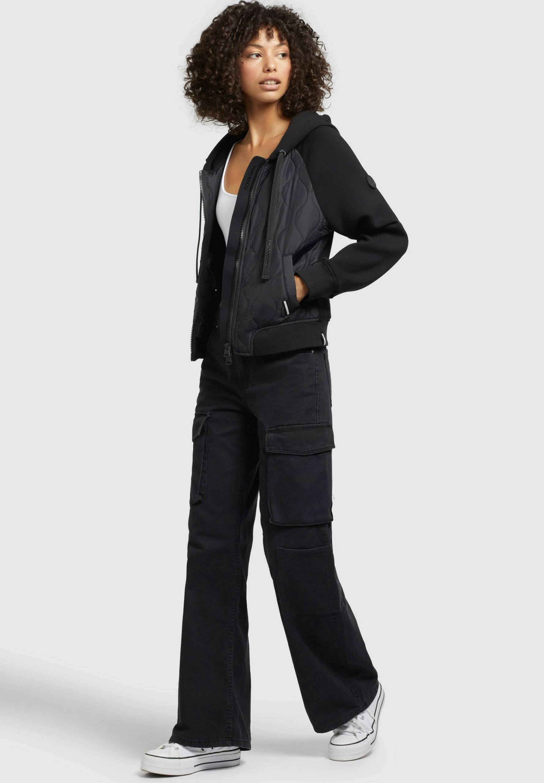 Khujo MAREN - Kurtka Przejściowa - Schwarz 2 Khujo MAREN - Kurtka Przejściowa - Schwarz - obrazek 2