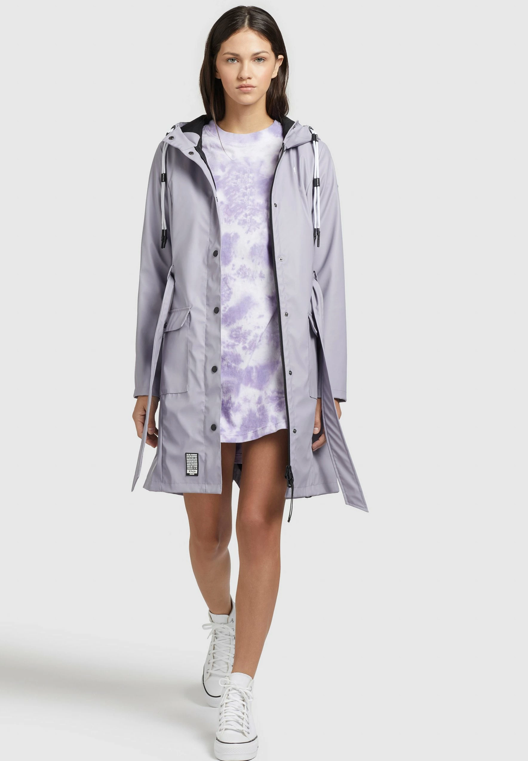 Khujo GLENNA - Kurtka Przeciwdeszczowa - Flieder 2 Khujo GLENNA - Kurtka Przeciwdeszczowa - Flieder - obrazek 2