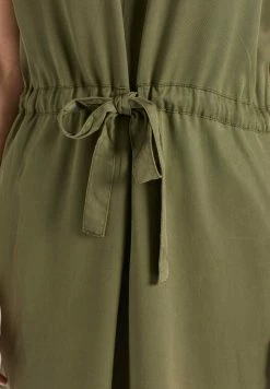 Khujo ANNELI - Sukienka Jeansowa - Khaki Gewaschen -Khujo Sklep f14e2111838b44b89d6f6582118a9401