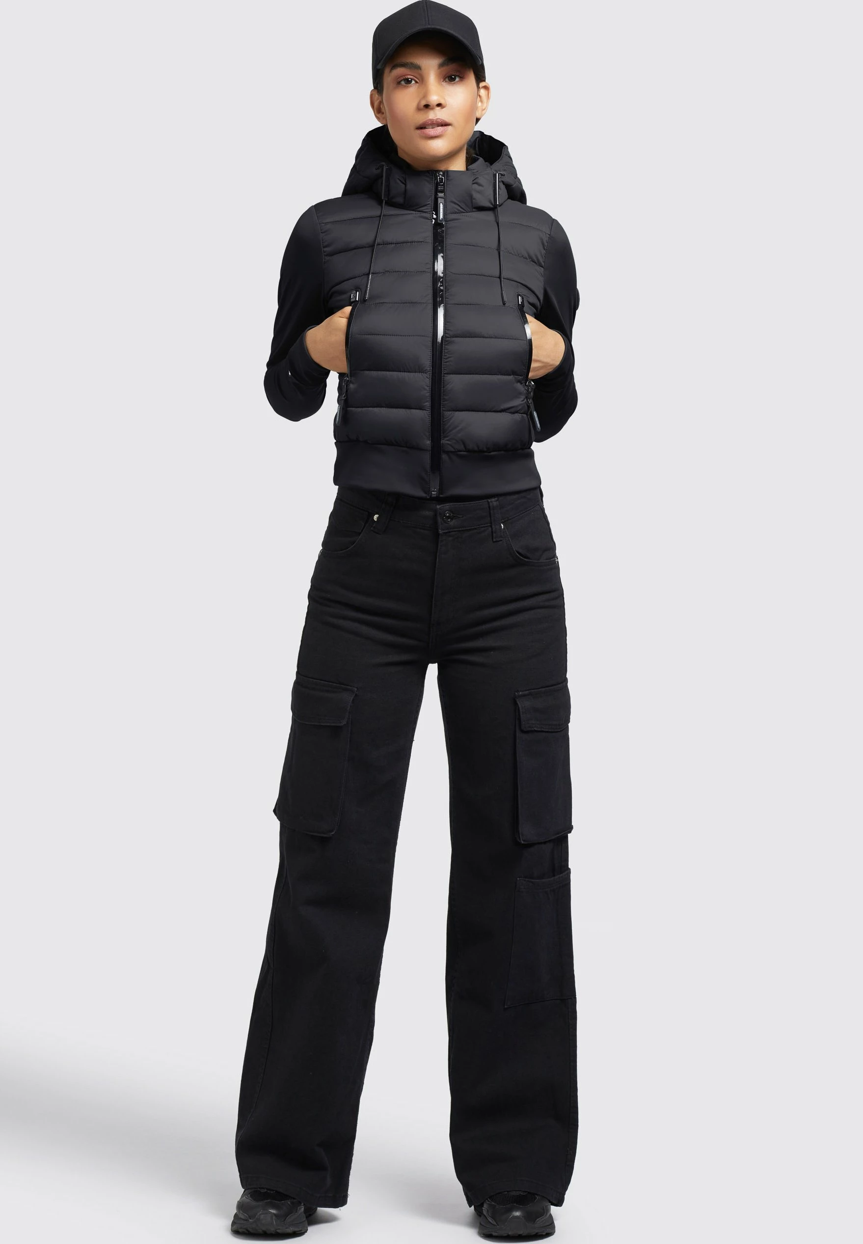 Khujo DALIS MATT - Kurtka Przejściowa - Schwarz 2 Khujo DALIS MATT - Kurtka Przejściowa - Schwarz - obrazek 2